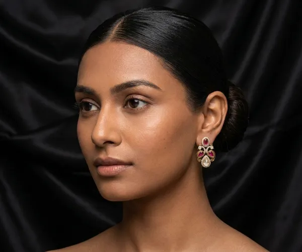 Peacock_Studs_-_Ruby_Red