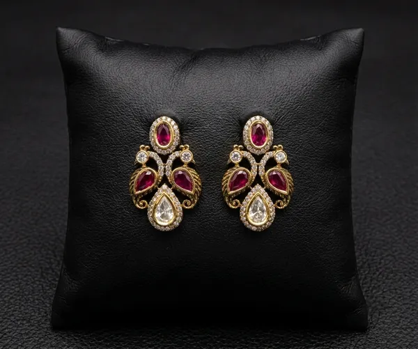 Peacock_Studs_-_Ruby_Red