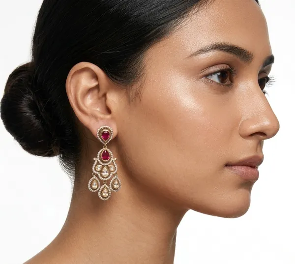 Roohi_Earrings_-_Ruby_Red
