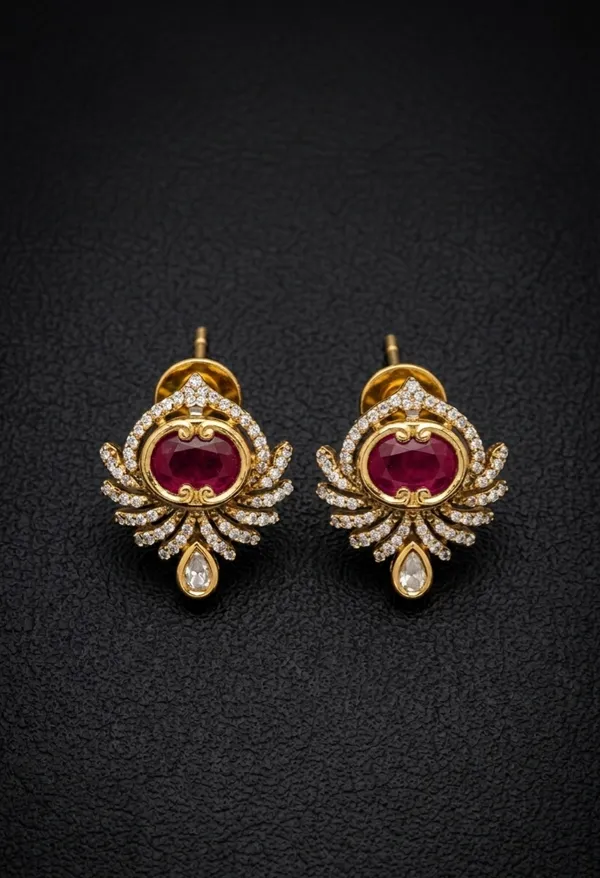 ARIA_STUDS_-_RUBY_COLOUR