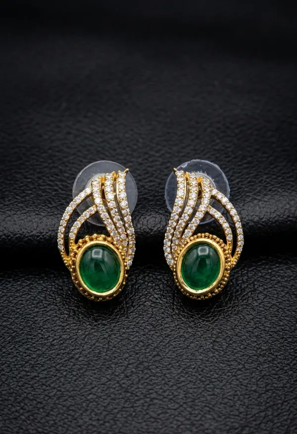 Empress_Studs_-_Emerald_Green