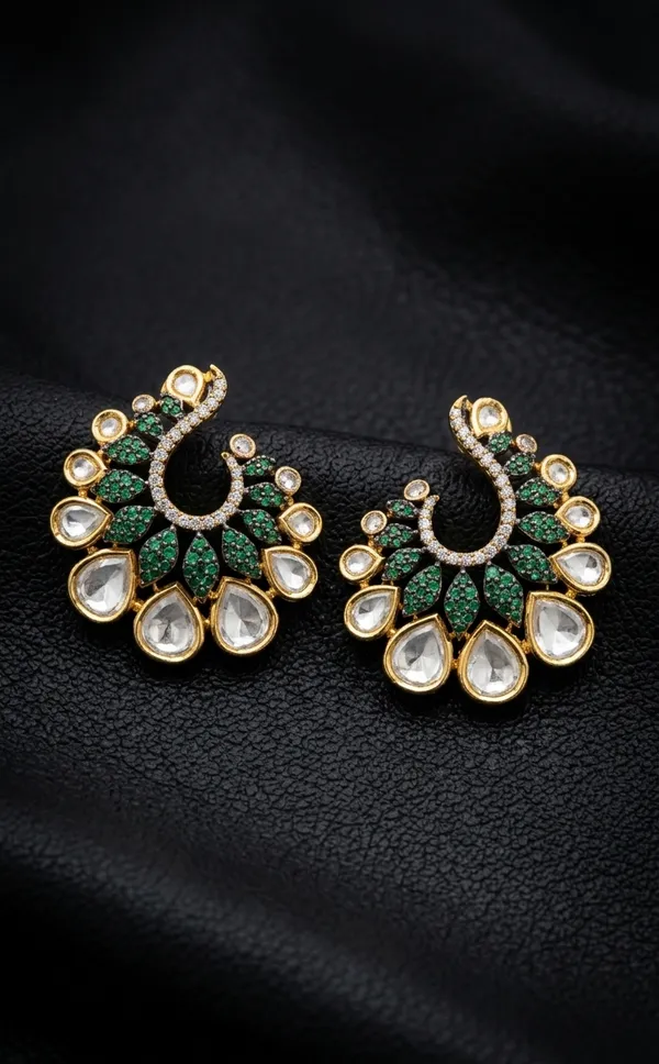 AAVYA_STUDS_-_GREEN