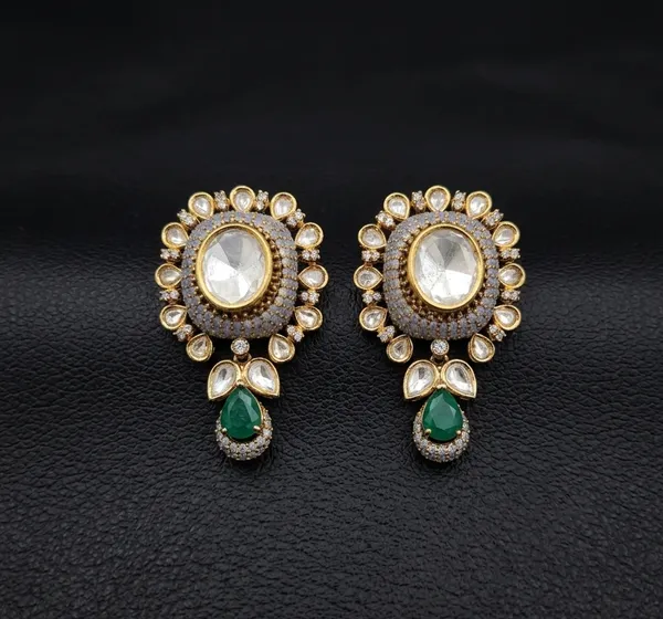 Zoya_Earrings_-_Grey_and_Emerald