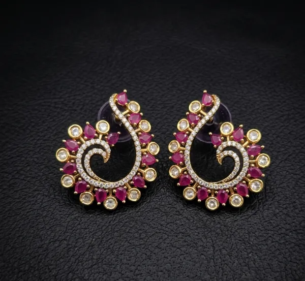 Elegant_Spiral_Earrings_Ruby_Red