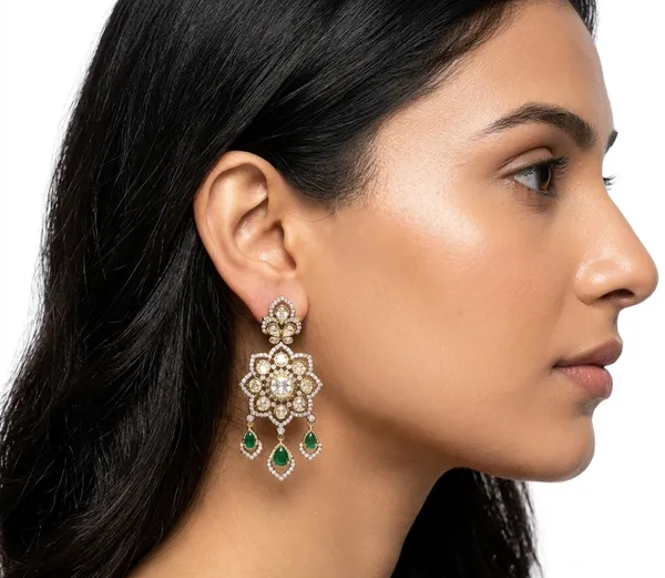 Sitaara_Earrings_-_Emerald_Green