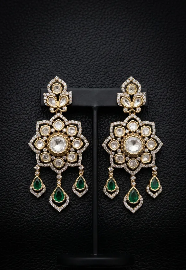 Sitaara_Earrings_-_Emerald_Green