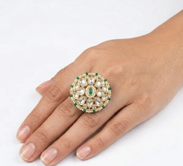 AURA_KUNDAN_FINGER_RING_-_EMERALD_GREEN