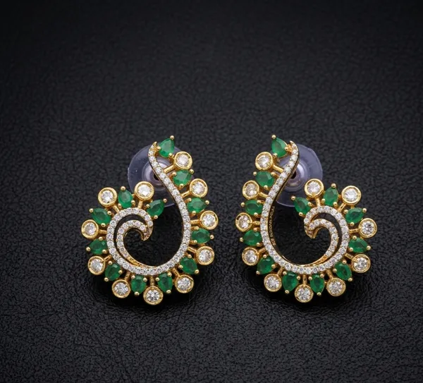 Elegant_Spiral_Earrings_-_Emerald_Green