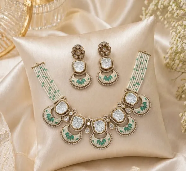 Kundan_and_Mint_Green_Meenakari_Chik_Necklace_with_Earrings_Set