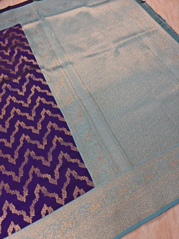 BANARASI_KATAN_SILK_IN_PURPLE_WITH_SKY_BLUE