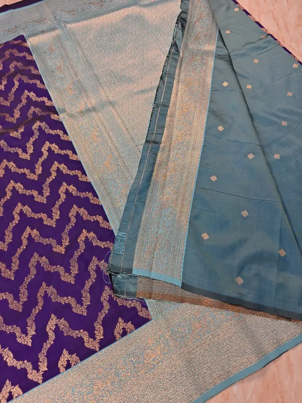 BANARASI_KATAN_SILK_IN_PURPLE_WITH_SKY_BLUE