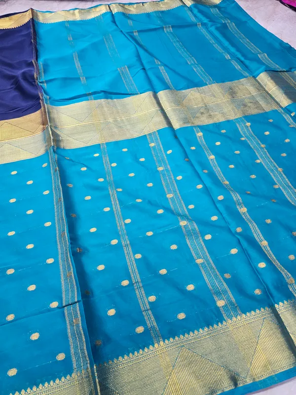 MYSORE_CREPE_IN_NAVY_BLUE_WITH_ROYAL_BLUE