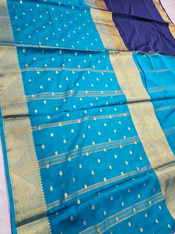 MYSORE_CREPE_IN_NAVY_BLUE_WITH_ROYAL_BLUE