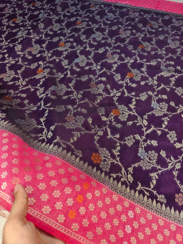 Paper_Silk_In_Magenta_With_Rani_Border_Saree_For_Women