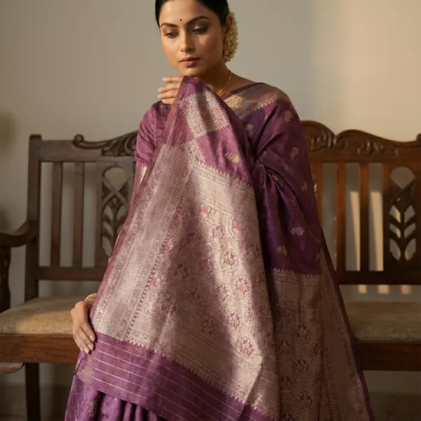 Paper_Silk_In_Onion_Pink_With_Multi_Booti_Saree_For_Women