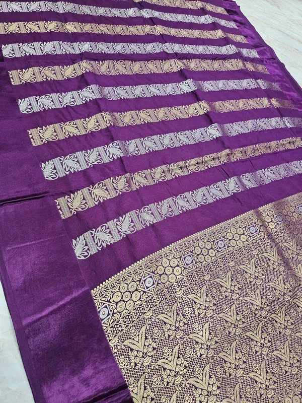 RUSSIAN_SATIN_SILK_IN_PURPLE_WITH_VERTICAL_SILVER_GOLD_ZARIWORK