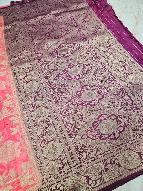 RUSSIAN_SILK_IN_PEACH_WITH_MAGENTA_BORDER