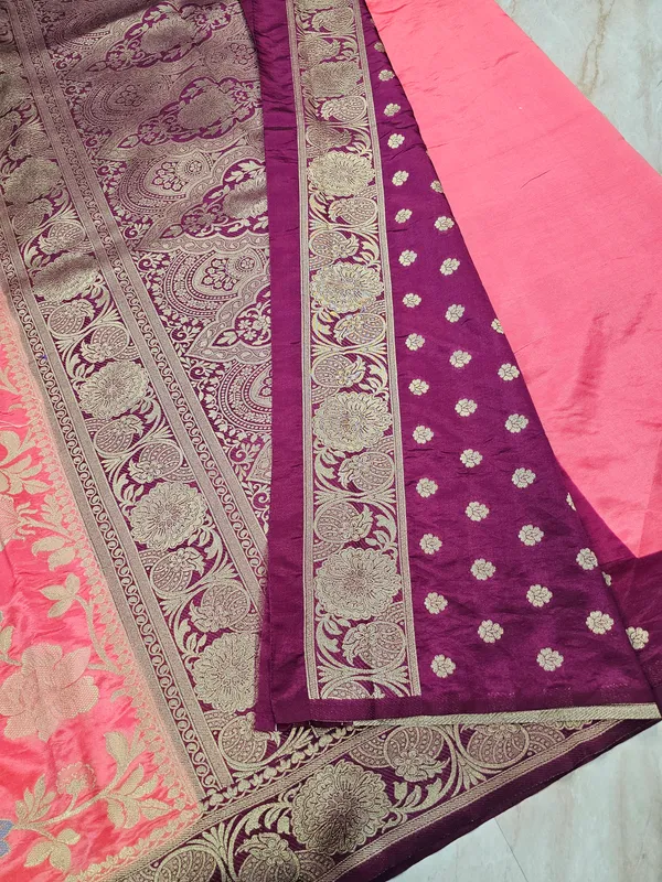 RUSSIAN_SILK_IN_PEACH_WITH_MAGENTA_BORDER