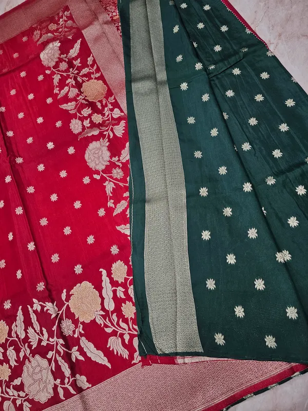 RUSSIAN_SILK_IN_RED_WITH_ZARIWORK_FLORAL_BORDER