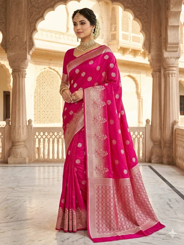 SOFT_MATKA_LINEN_SILK_IN_RANI_WITH_SAND_FINISH_WEAVING
