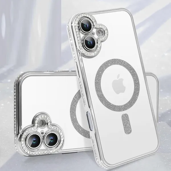 Bling_Rhineston,_Sparkle_Diamond,_Camera_Lens,_Logo_View_Case_Cover_for_iPhone_16_Plus