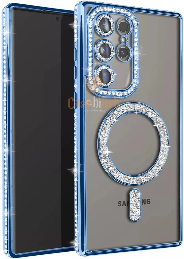 Bling_Rhineston,_Sparkle_Diamond,_Camera_Lens,_Logo_View_Case_Cover_for_Samsung_Galaxy_S22_Ultra_5G