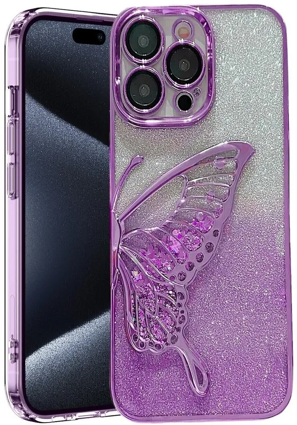Luxury_Glitter_Cute_Butterfly,_Flexible_Case_Cover_for_iPhone_12_Pro_Max