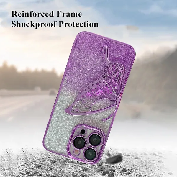 Luxury_Glitter_Cute_Butterfly,_Flexible_Case_Cover_for_iPhone_12_Pro_Max