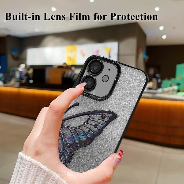 Luxury_Glitter_Cute_Butterfly,_Flexible_Case_Cover_for_iPhone_12