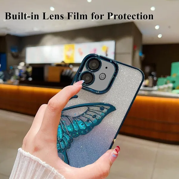 Luxury_Glitter_Cute_Butterfly,_Flexible_Case_Cover_for_iPhone_12