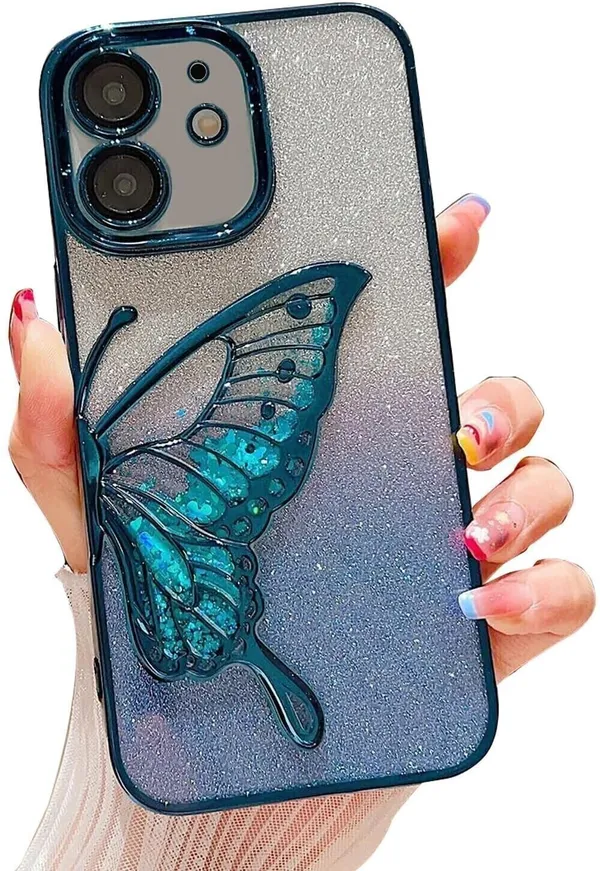 Luxury_Glitter_Cute_Butterfly,_Flexible_Case_Cover_for_iPhone_12