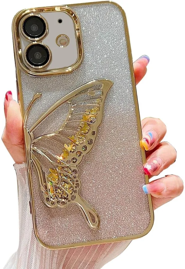 Luxury_Glitter_Cute_Butterfly,_Flexible_Case_Cover_for_iPhone_12
