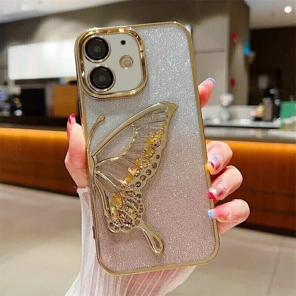 Luxury_Glitter_Cute_Butterfly,_Flexible_Case_Cover_for_iPhone_12