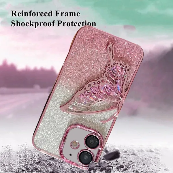 Luxury_Glitter_Cute_Butterfly,_Flexible_Case_Cover_for_iPhone_12