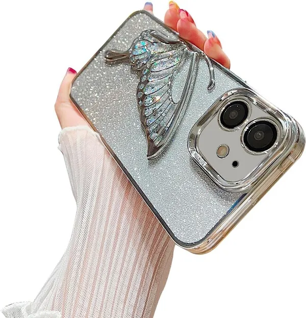 Luxury_Glitter_Cute_Butterfly,_Flexible_Case_Cover_for_iPhone_12