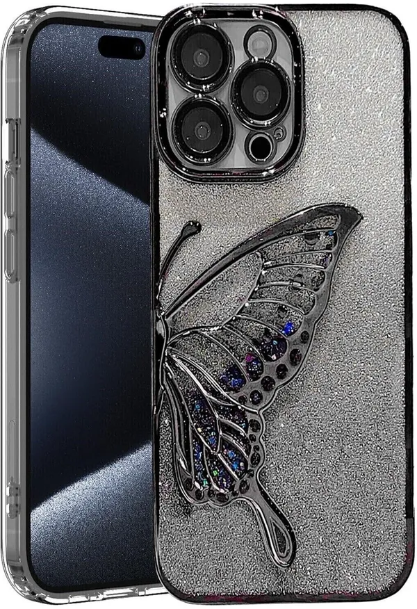 Luxury_Glitter_Cute_Butterfly,_Flexible_Case_Cover_for_iPhone_13_Pro