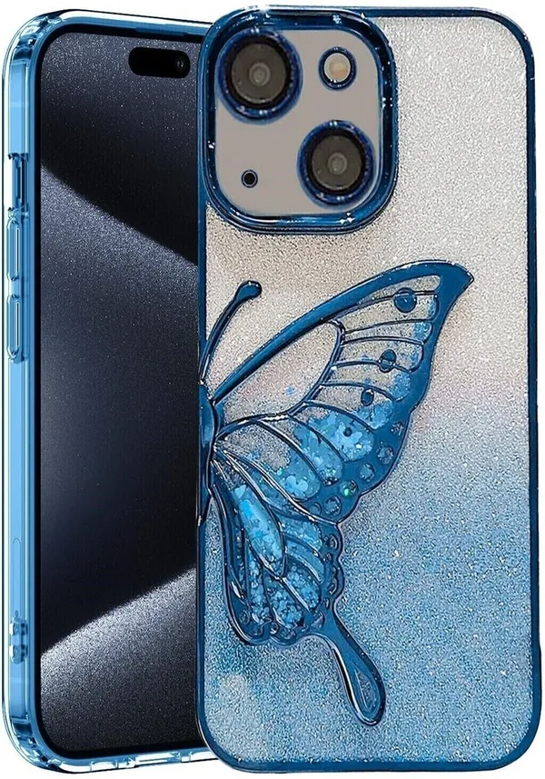Luxury_Glitter_Cute_Butterfly,_Flexible_Case_Cover_for_iPhone_14_Plus