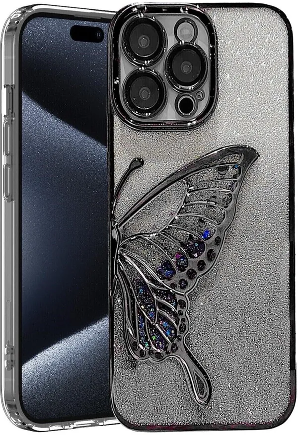Luxury_Glitter_Cute_Butterfly,_Flexible_Case_Cover_for_iPhone_15_Pro_Max
