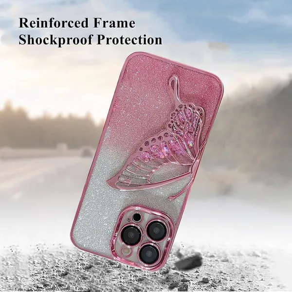 Luxury_Glitter_Cute_Butterfly,_Flexible_Case_Cover_for_iPhone_15_Pro