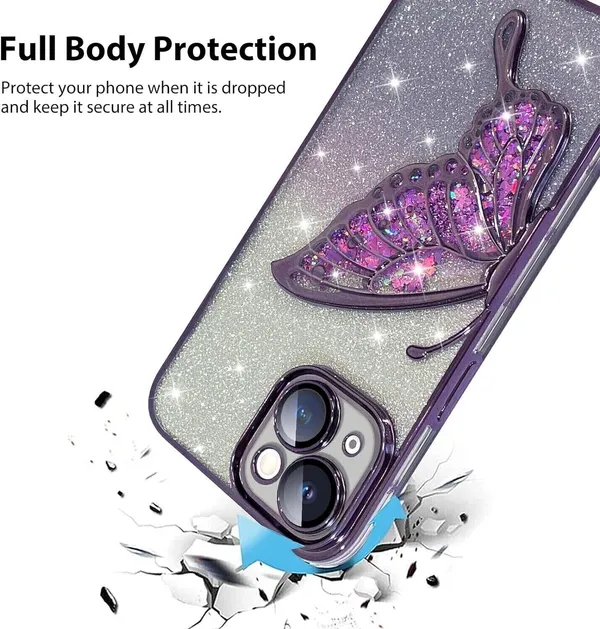 Luxury_Glitter_Cute_Butterfly,_Flexible_Case_Cover_for_iPhone_15