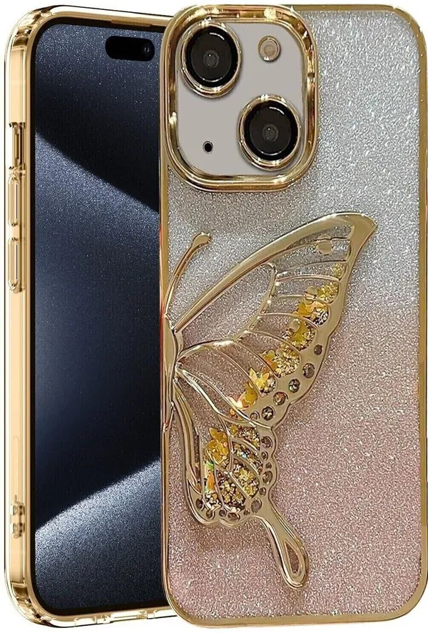 Luxury_Glitter_Cute_Butterfly,_Flexible_Case_Cover_for_iPhone_15_Plus