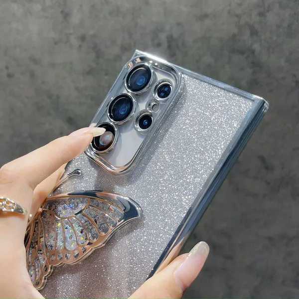 Luxury_Glitter_Cute_Butterfly,_Flexible_Case_Cover_for_Samsung_Galaxy_S24_Ultra_5G