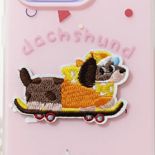Cute_Dachshund_Puppy_With_Beaded_Wrist_Strap_Case_Cover_for_iPhone_11