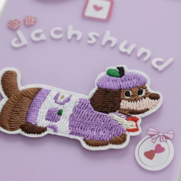 Cute_Dachshund_Puppy_With_Beaded_Wrist_Strap_Case_Cover_for_iPhone_16_Plus