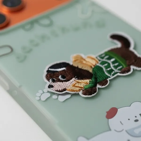Cute_Dachshund_Puppy_With_Beaded_Wrist_Strap_Case_Cover_for_iPhone_17_Pro