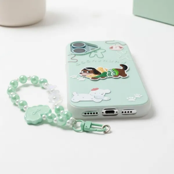 Cute_Dachshund_Puppy_With_Beaded_Wrist_Strap_Case_Cover_for_iPhone_17