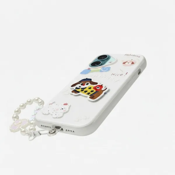 Cute_Dachshund_Puppy_With_Beaded_Wrist_Strap_Case_Cover_for_iPhone_17
