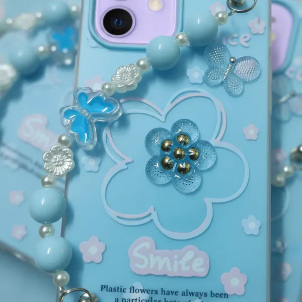 3D_Flower_Aesthetic_Butterfly_Charm_Strap_Case_Cover_for_iPhone_11