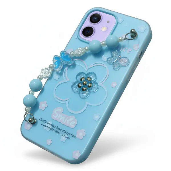 3D_Flower_Aesthetic_Butterfly_Charm_Strap_Case_Cover_for_iPhone_11