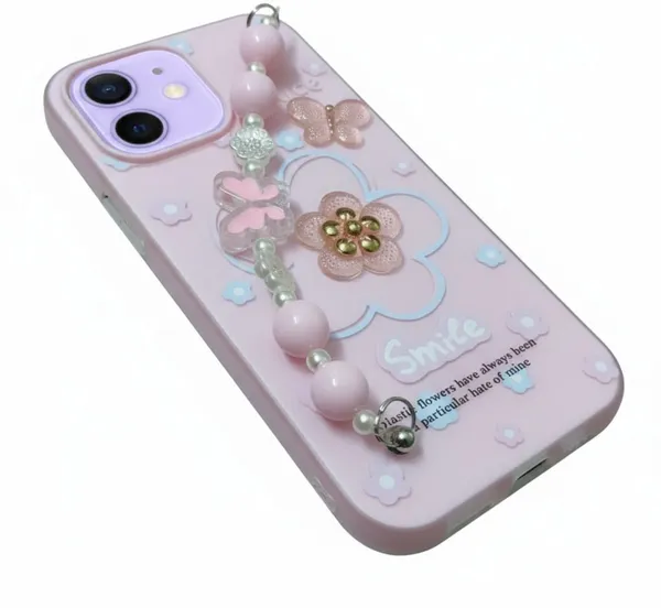 3D_Flower_Aesthetic_Butterfly_Charm_Strap_Case_Cover_for_iPhone_11